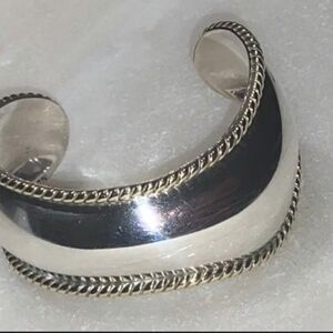Silver Tone Cuff Bracelet